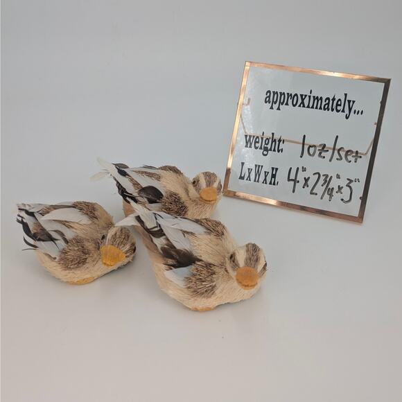 Trio Sisal Ducklings Easter Decor Baby Water Fowl Straw Bristle Feather Bird VTG - Picture 10 of 10